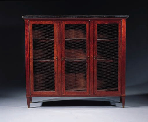 A Restauration mahogany bibliotheque