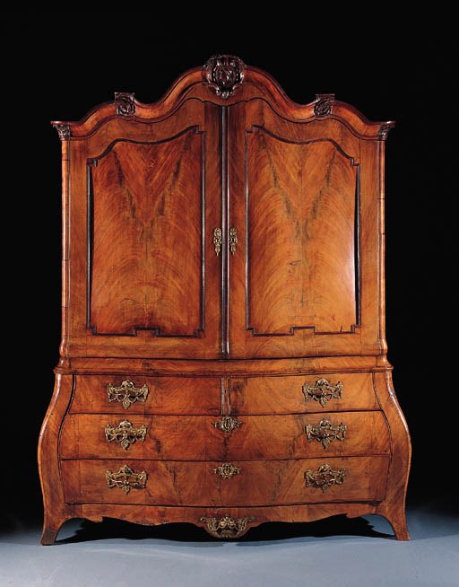 A Dutch walnut cabinet