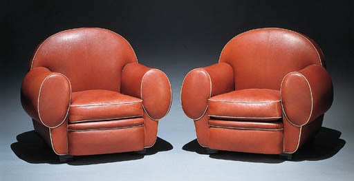 A PAIR OF 'ELEPHANT' ARMCHAIRS
