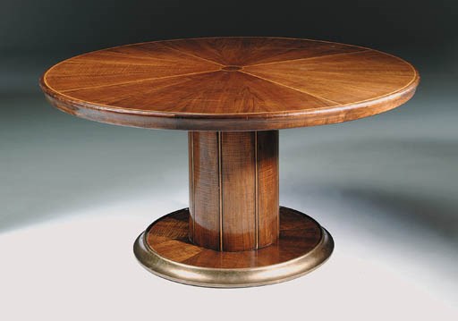 A walnut centre table