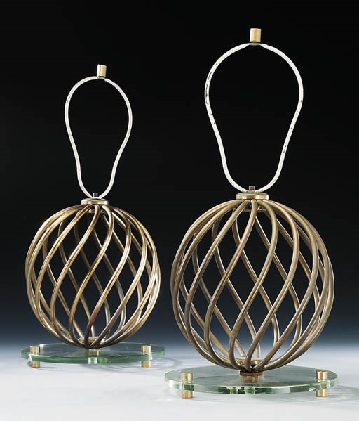 A pair of table lamps