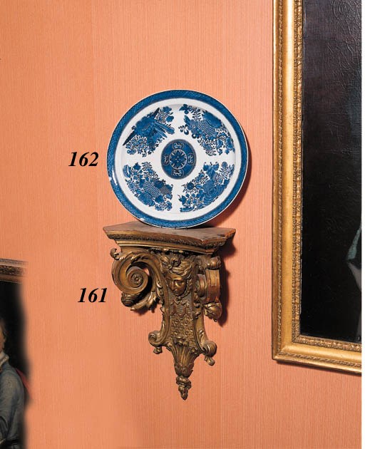 A Chinese Export porcelain blue and white oval dish