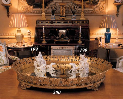 AN ORMOLU SURTOUT-DE-TABLE