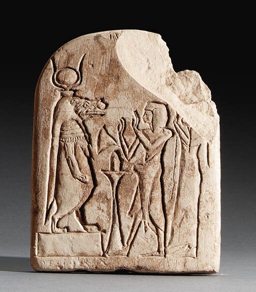 A NEW KINGDOM LIMESTONE STELA