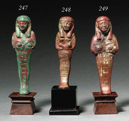 A THIRD INTERMEDIATE PERIOD BRONZE SHABTI OF PSUSENNES I