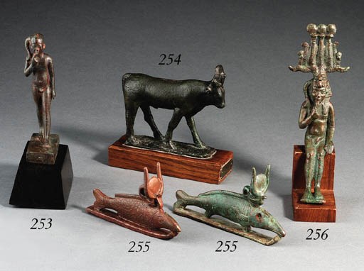 A BRONZE FIGURE OF HARPOKRATES
