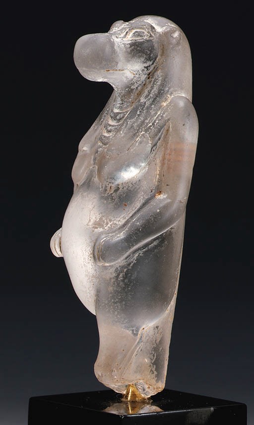 A ROCK CRYSTAL AMULET OF THEORIS
