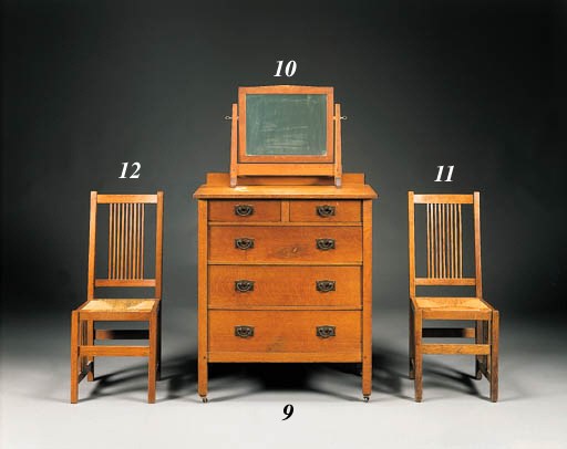 An Oak Spindle Side Chair