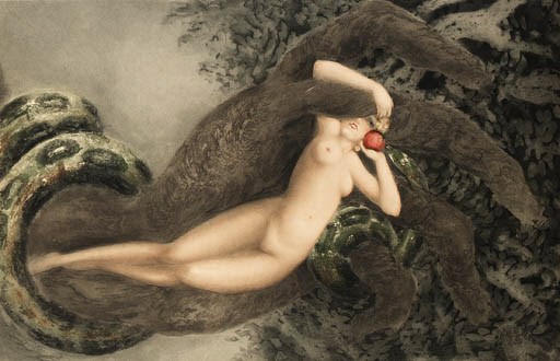 'GRAND EVE', AN ETCHING AND DRYPOINT IN COLORS