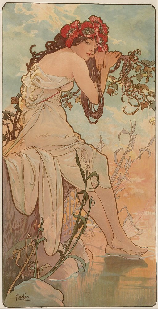 'SUMMER', A LITHOGRAPH IN COLORS