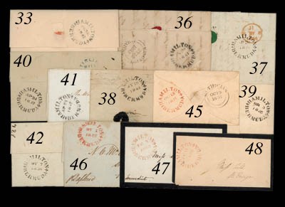 cover 1845 (3 Mar.) entire letter from W. Littlewood at Salt Cay, Turks Islands, to London, rated "1/-" and showing, on reverse, a fine strike and arrival c.d.s. for 14 April. Photo