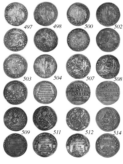 Alvise II Mocenigo, Osella, 1708, Anno VIIII, rev. large rose (CNI.133; Jes.225; Pa.191), weak, nearly very fine/good very fine