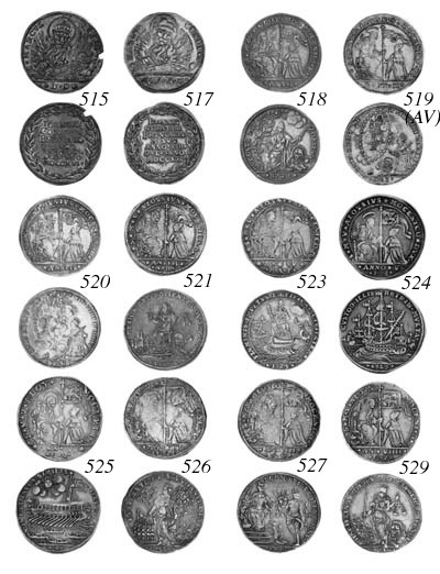 Alvise III Mocenigo, Osella, 1723, Anno II, in gold (4-zecchini), 13.96g., rev. Christ in clouds within ellipse of stars, right hand raised in benediction, figure of Venice and lion kneeling on ground (CNI.65; Jes.240; Mont.1332 (R4); Pa.380), extremely fine, rare