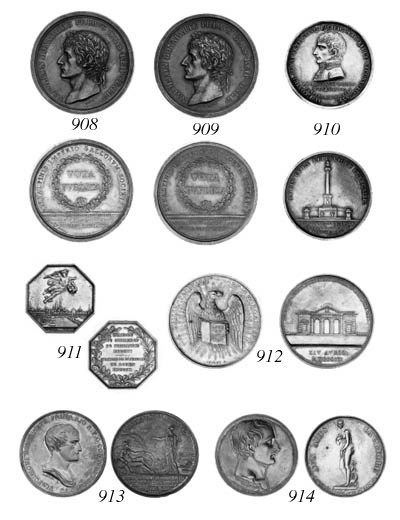 Reunification of Piedmont with France, a similar medal, good very fine