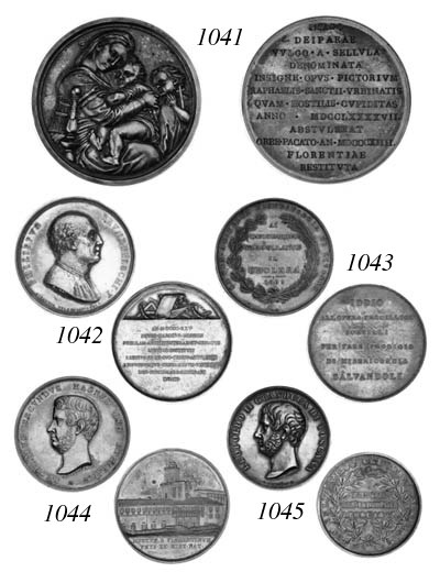 Leopold II, Museum of Science and Natural History at Florence, by G Niderst, undated, head left, signed below, rev. view of the museum, 50mm., 78.95g., hairlines and a spot on the reverse, otherwise good very fine