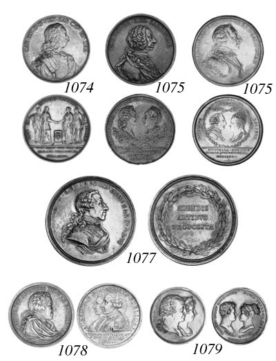 Carlo Emanuele III, Marriage to Maria of Spain, 1750, by Lorenzo Lavy, cuirassed bust right, signed below, rev. Carlo and Maria holding hands over an altar, Felicitas and Peace in attendance, date in exergue, 47mm., 38.06g. (U di S p.172, no.17), very fine