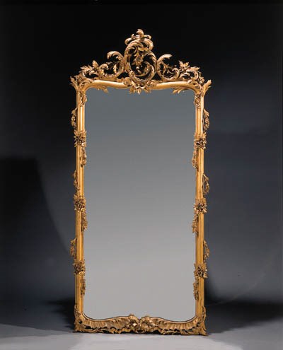 A Dutch giltwood mirror