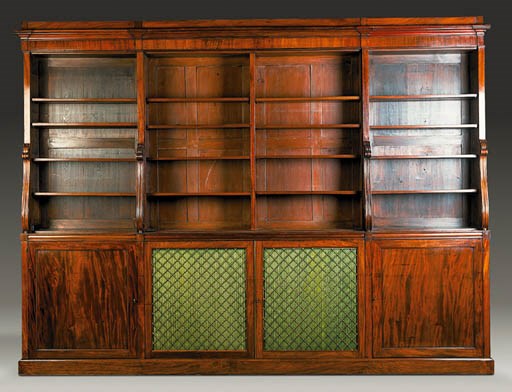 A SCOTTISH REGENCY MAHOGANY BOOKCASE