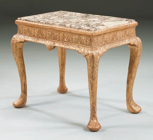 A GEORGE II GILT-GESSO STAND