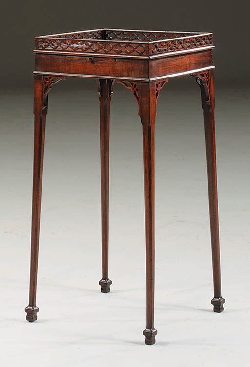 A MAHOGANY KETTLE-STAND