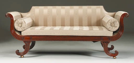 A REGENCY MAHOGANY SOFA