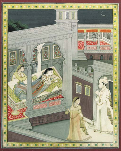 A Lady receiving her lover