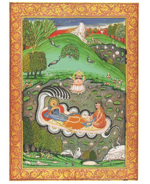 Vishnu and Lakshmi