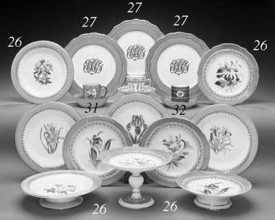 A GROUP OF MINTONS TURQUOISE-GROUND WARES