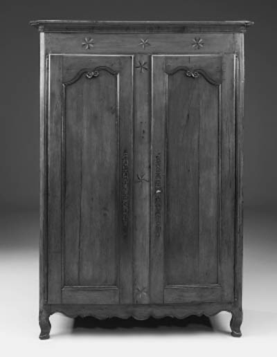 A French cherrywood armoire, 18th century