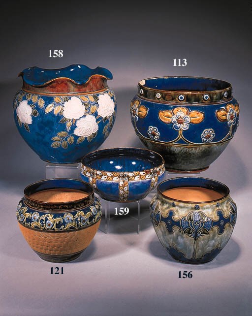 A stoneware jardiniere