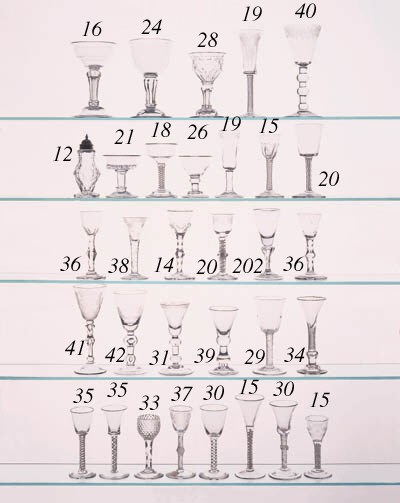 An incised-twist wine glass