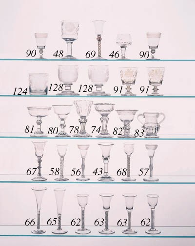 A flat-cut sweetmeat glass