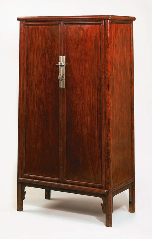 A Huanghuali Round-Corner Tapered Cabinet, Yuanjiaogui