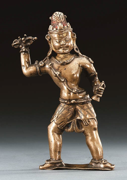 A Bronze Figure of Vajrapani (?)
