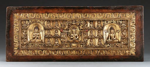 A Carved and Gilt Manuscript Cover