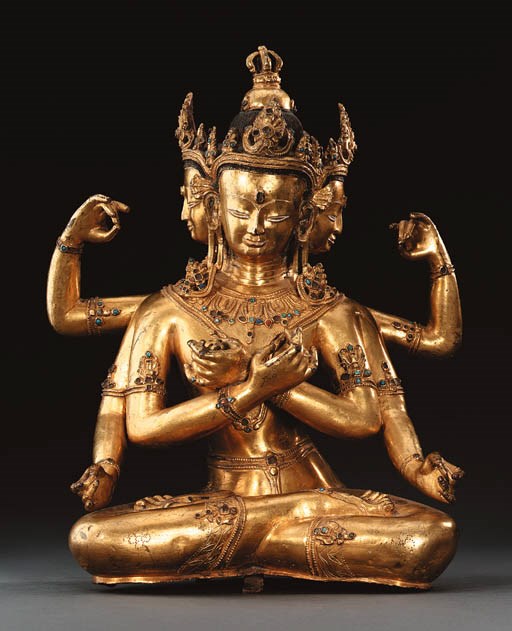 A Gilt Bronze Figure of Vajradhara