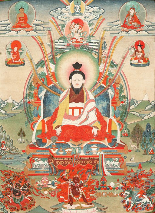 A Thanka of a Mahasiddha