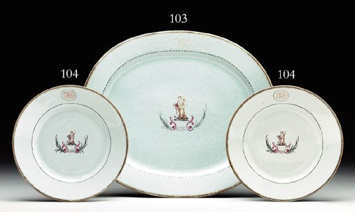 A LARGE ELIAS HASKETT DERBY PLATTER