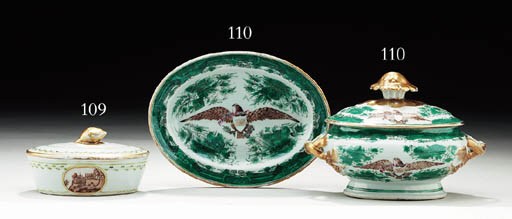 A MOUNT VERNON BUTTER TUB AND COVER