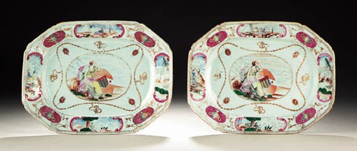 A PAIR OF KER-MARTIN PLATTERS