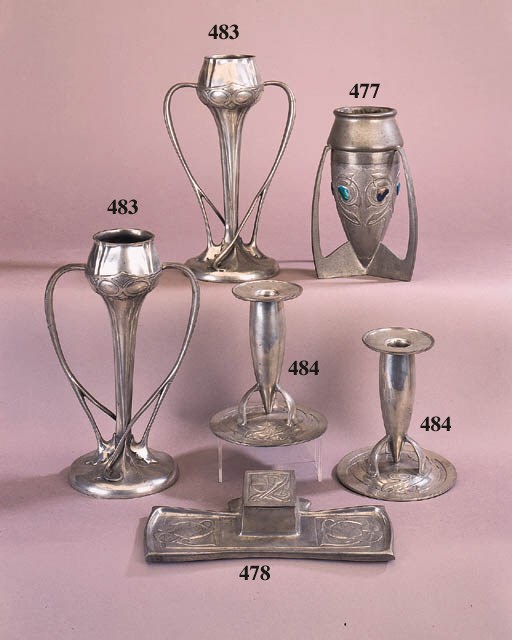A Liberty Tudric pewter vase