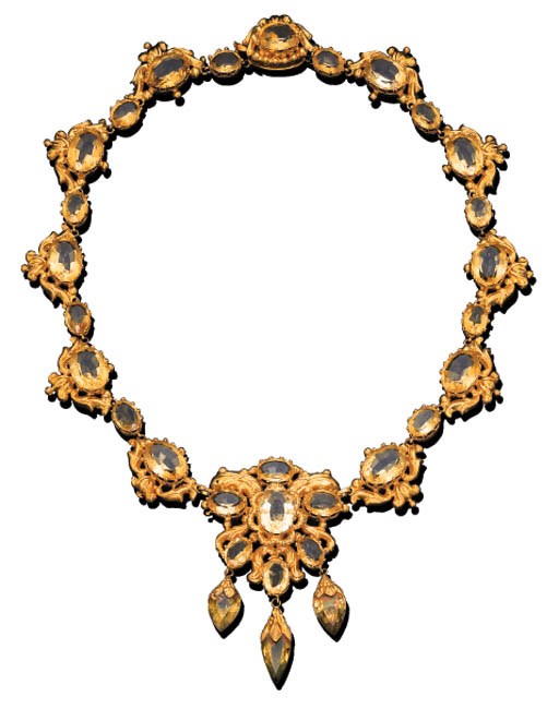 A SUITE OF CITRINE JEWELLERY