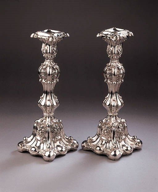 A pair of candlesticks
