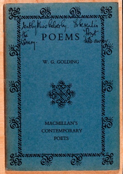GOLDING, William.  Poems