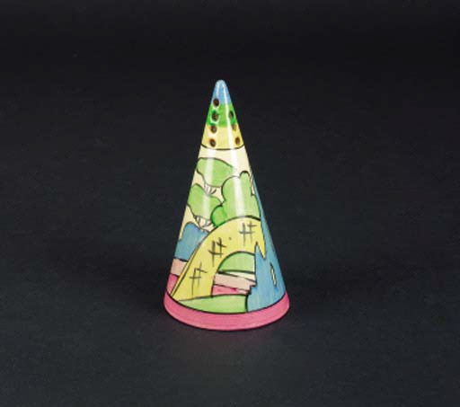 'Pink Roof Cottage' a  'Bizarre' Conical sugar sifter
