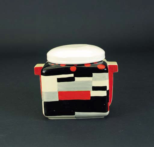 'Red Cafe' a  'Bizarre' 422 Biscuit box and later cover