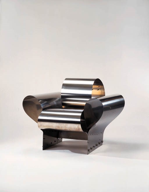 'WELL TEMPERED CHAIR', A SHEET STEEL ARMCHAIR