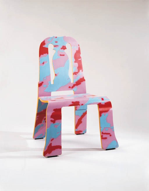A NON-PRODUCTION 'QUEEN ANNE' PAOLO NAVONA LAMINATED PLYWOOD SIDE CHAIR