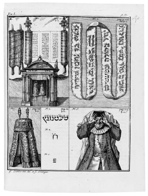 BODENSCHATZ, Johann Christoph Georg (1717-1797). Kirchliche Verfassung der heutigen Juden sonderlich derer in Deutschland. Frankfurt a.M. and Leipzig: for the author, by J.F. Becker at Erlangen and G. Otto at Coburg, 1748-49.