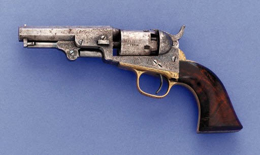 A FACTORY ENGRAVED .31 COLT MODEL 1849 POCKET PERCUSSION REVOLVER, SERIAL No. 2265258 for 1864